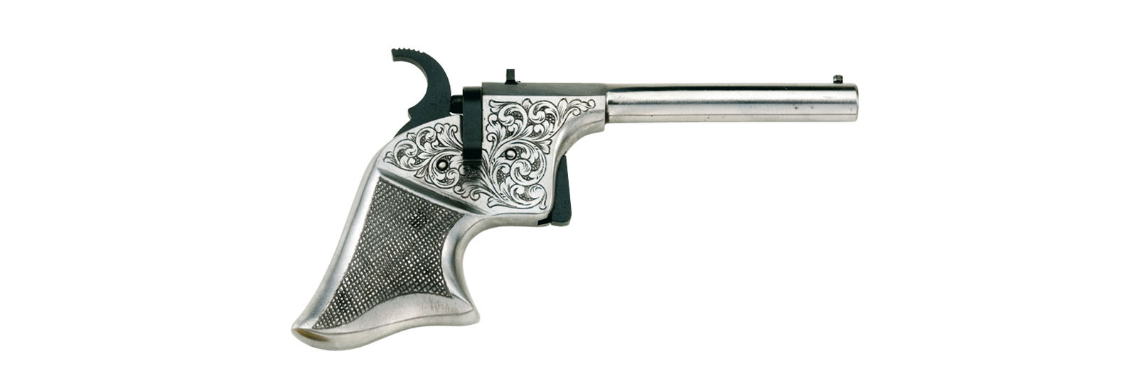 Pistola Derringer Rider bianca DELUXE